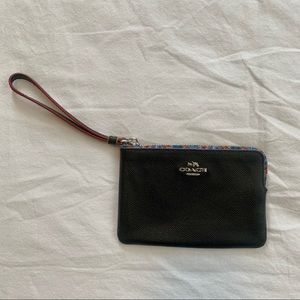 Coach leather wristlet